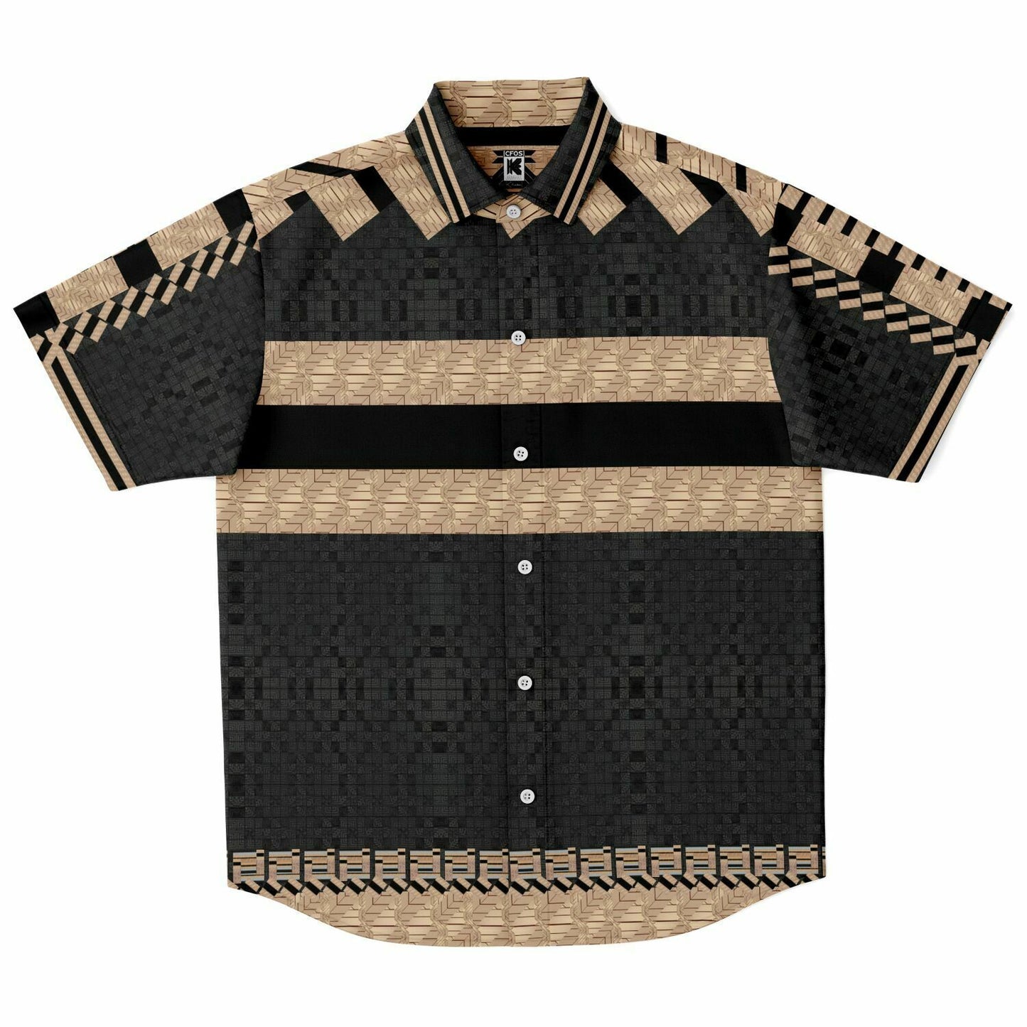 Golden Era Short Sleeve Button Down Shirt - AOP