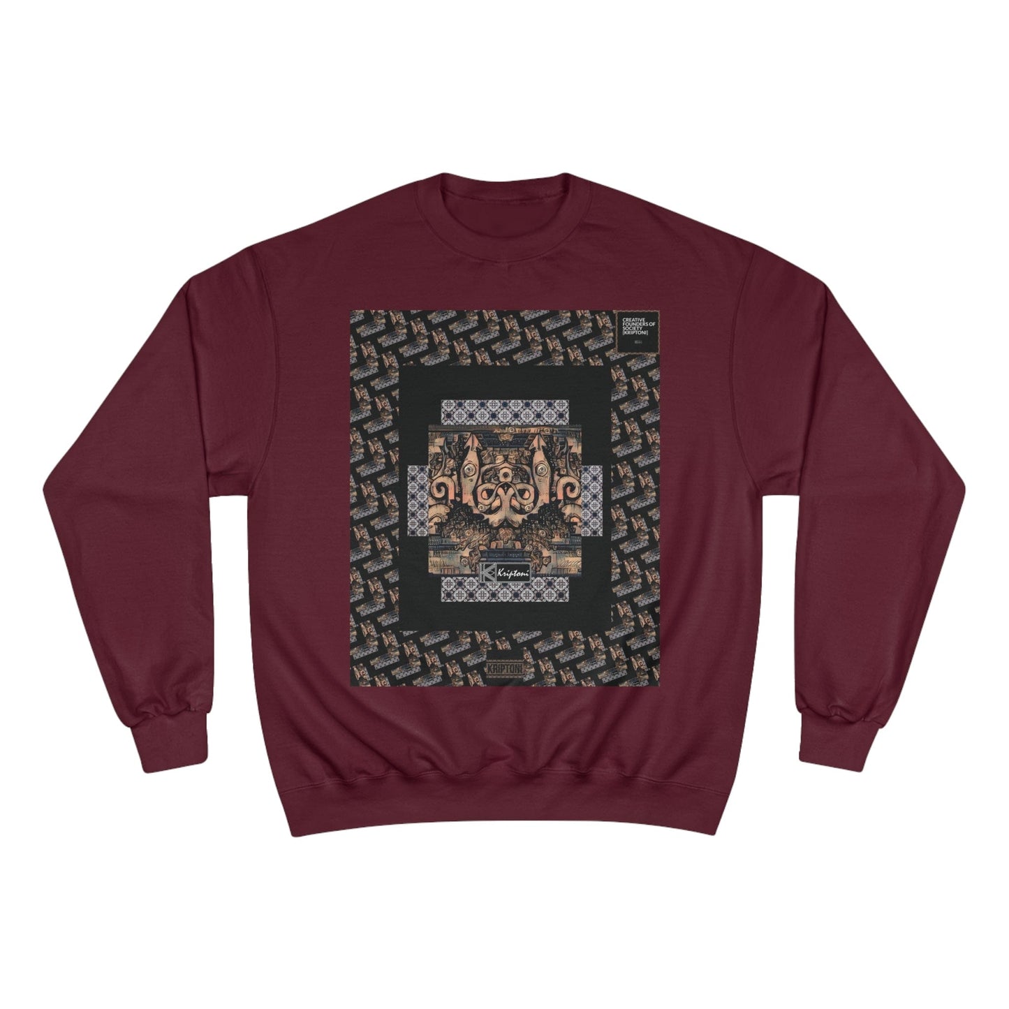 Printify Sweatshirt Maroon / S KRAKEN 12388889 49205966018518100140