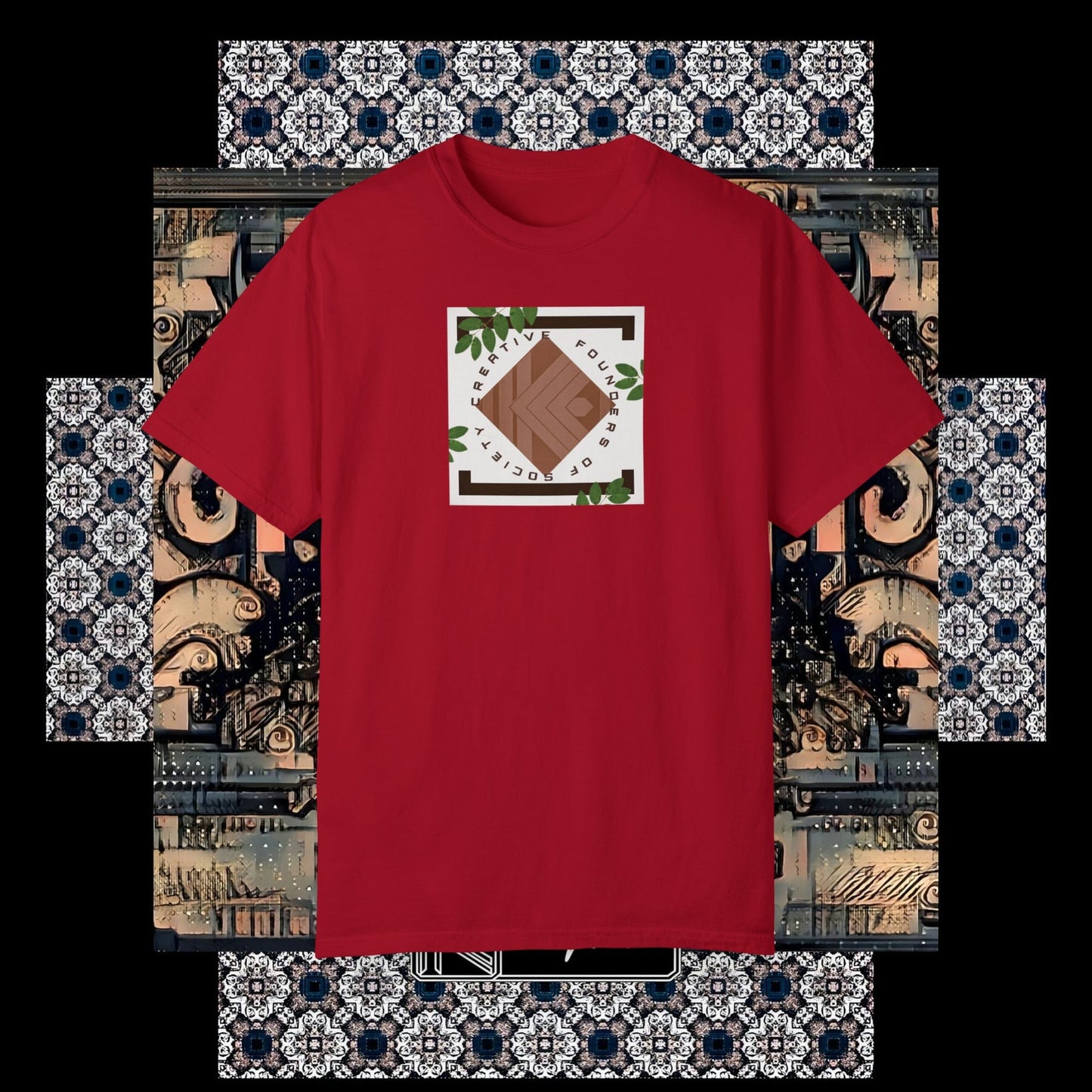 Printify T-Shirt Red / S Tranquility 77228825 49842861064746296544