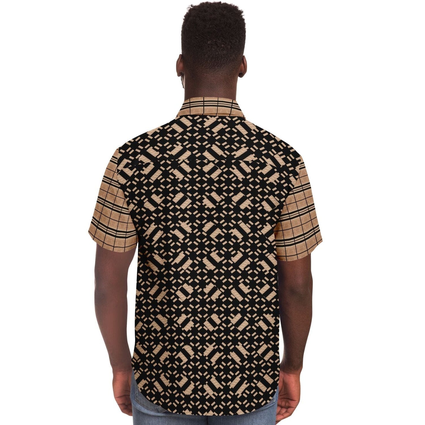Subliminator Short Sleeve Button Down Shirt - AOP Golden Era Short Sleeve Button Down Shirt - AOP
