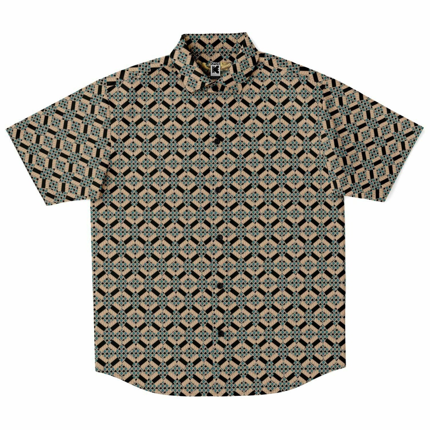 Subliminator Short Sleeve Button Down Shirt - AOP Golden Era Short Sleeve Button Down Shirt - AOP
