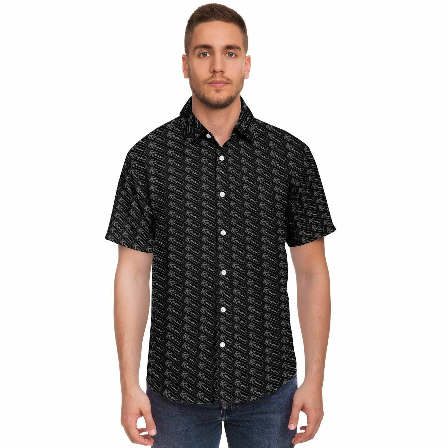 Subliminator Short Sleeve Button Down Shirt - AOP Short Sleeve Button Down Shirt - AOP