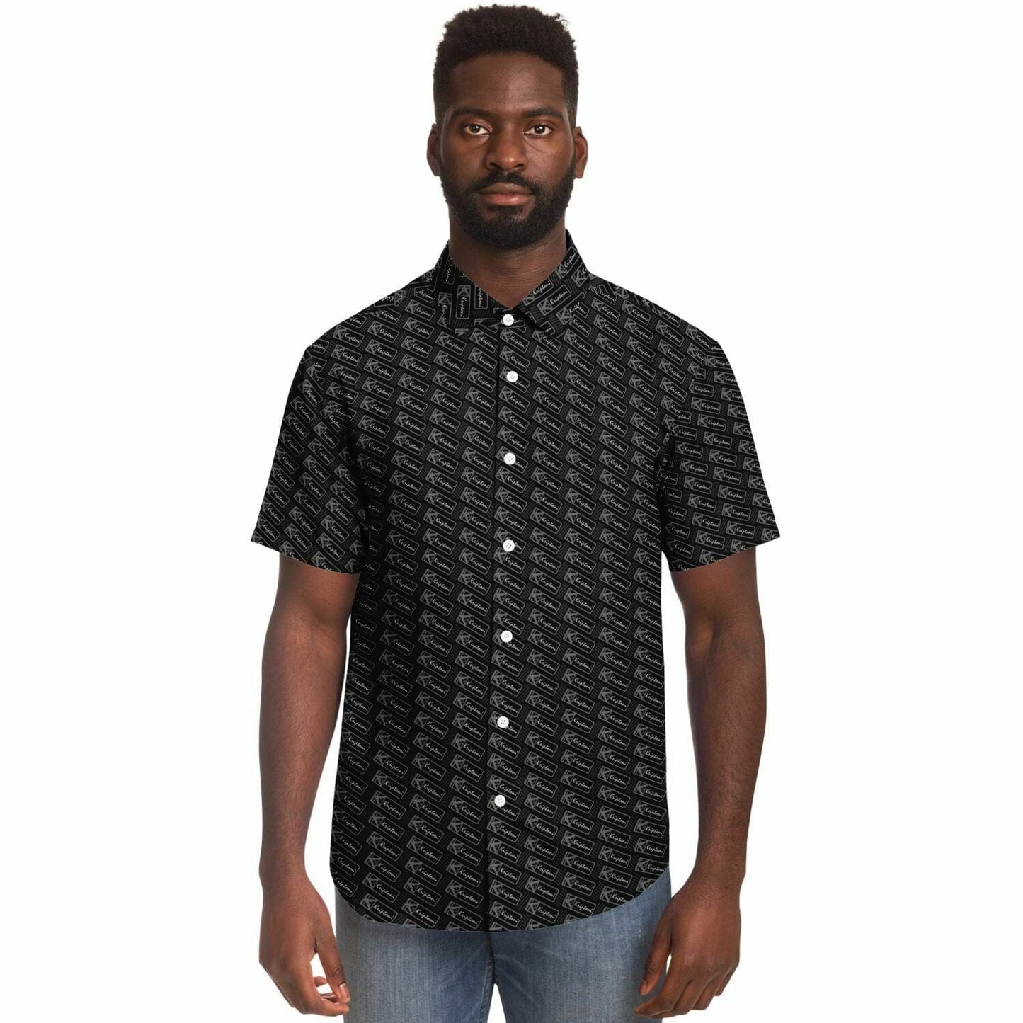 Subliminator Short Sleeve Button Down Shirt - AOP Short Sleeve Button Down Shirt - AOP