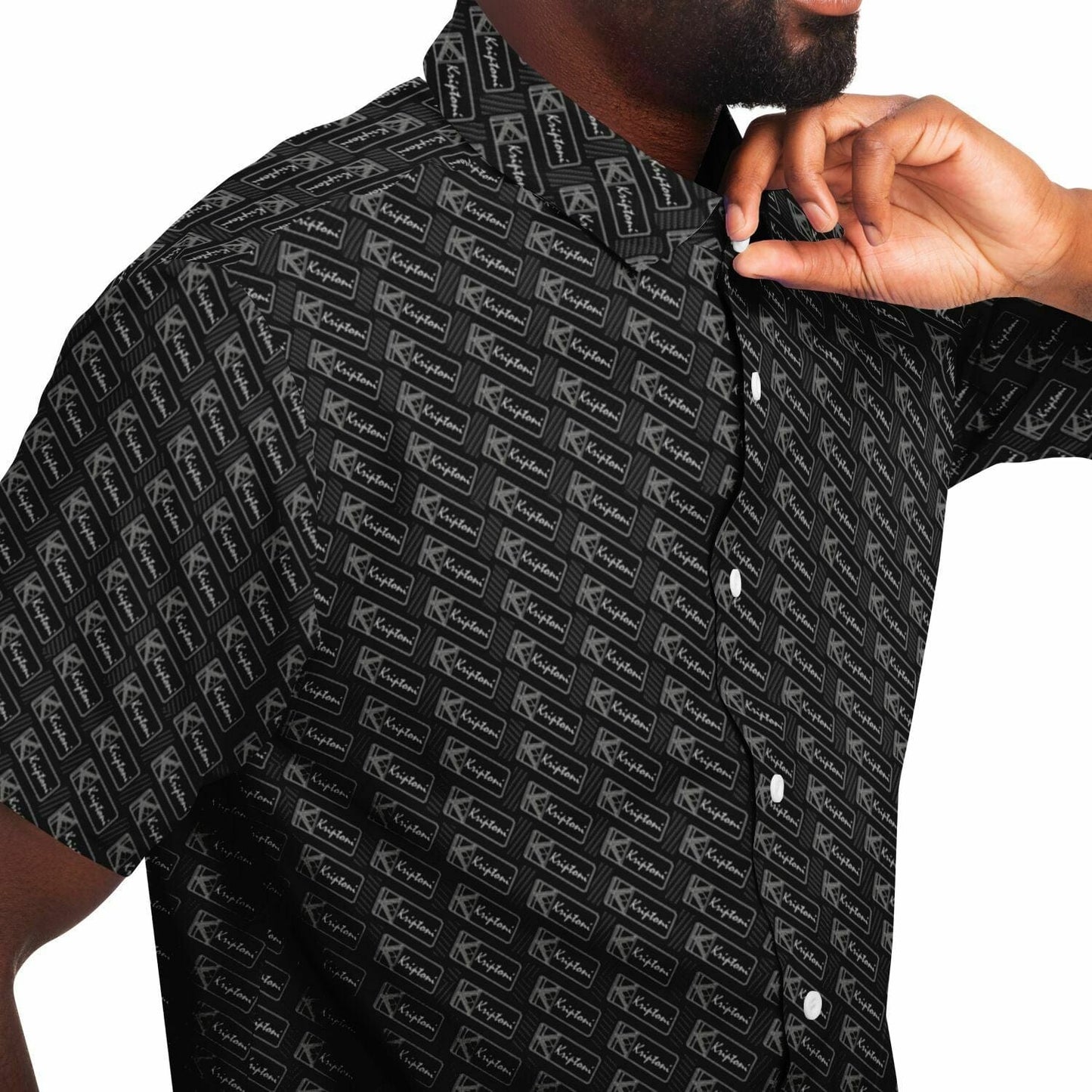 Subliminator Short Sleeve Button Down Shirt - AOP Short Sleeve Button Down Shirt - AOP