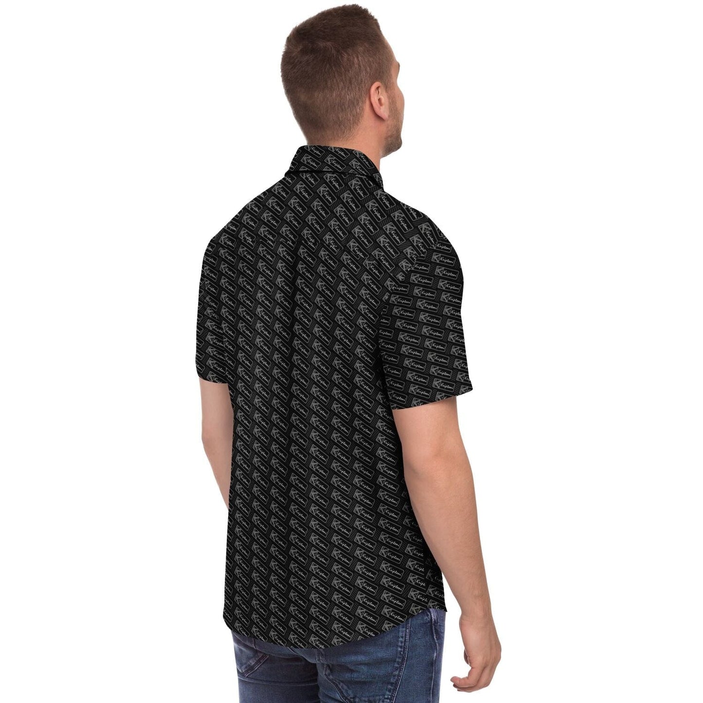 Subliminator Short Sleeve Button Down Shirt - AOP Short Sleeve Button Down Shirt - AOP