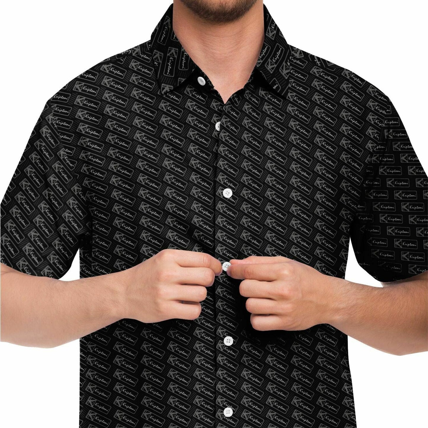 Subliminator Short Sleeve Button Down Shirt - AOP Short Sleeve Button Down Shirt - AOP