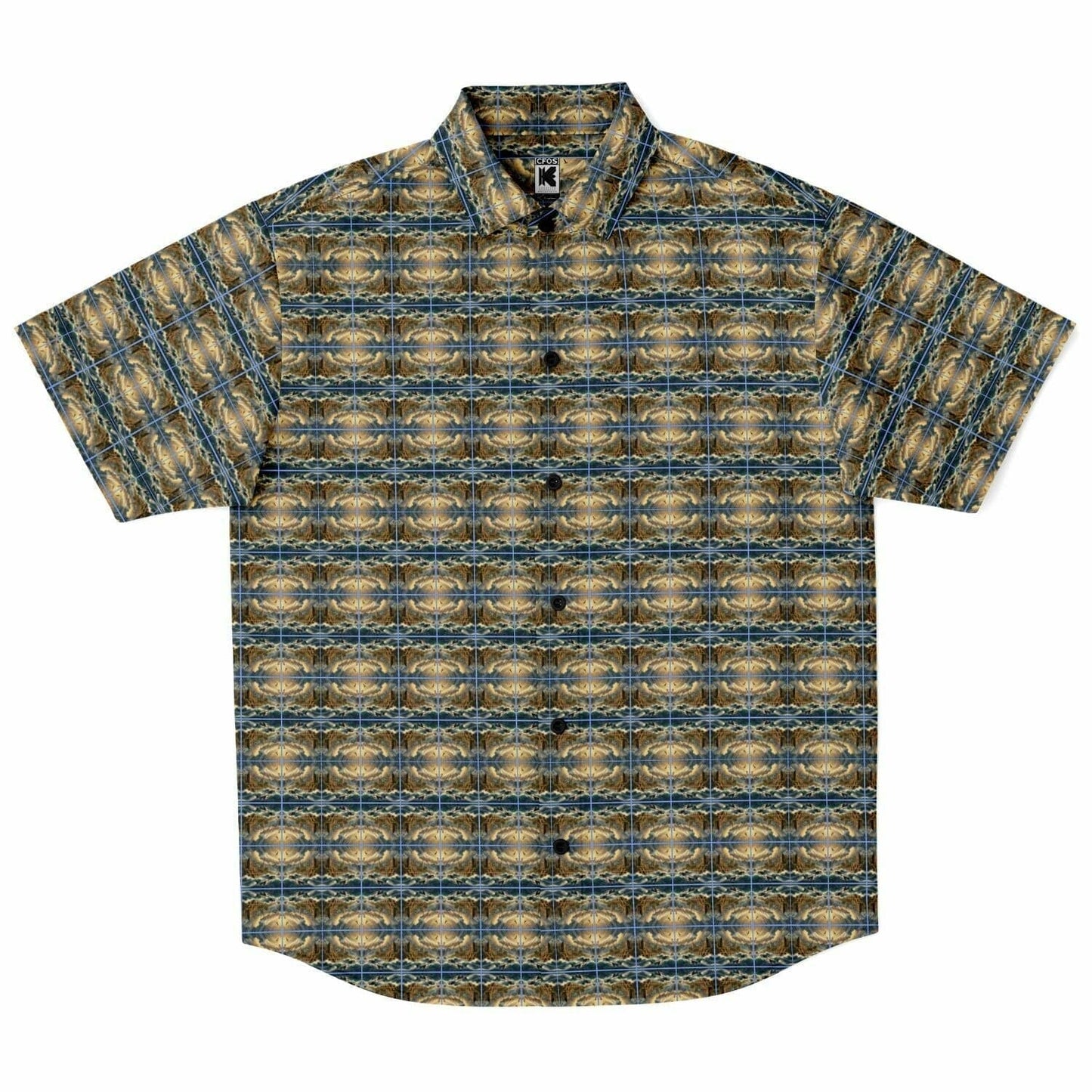 Subliminator Short Sleeve Button Down Shirt - AOP Short Sleeve Button Down Shirt - AOP copy copy
