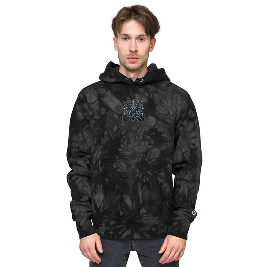 [KRIPTONI] Black / S Unisex Champion tie-dye hoodie 1689519_11986