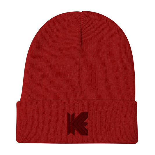 [KRIPTONI] Red Embroidered Beanie 1950312_4521