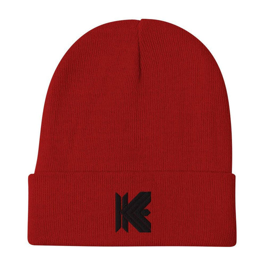 [KRIPTONI] Red Embroidered Beanie 4748546_4521