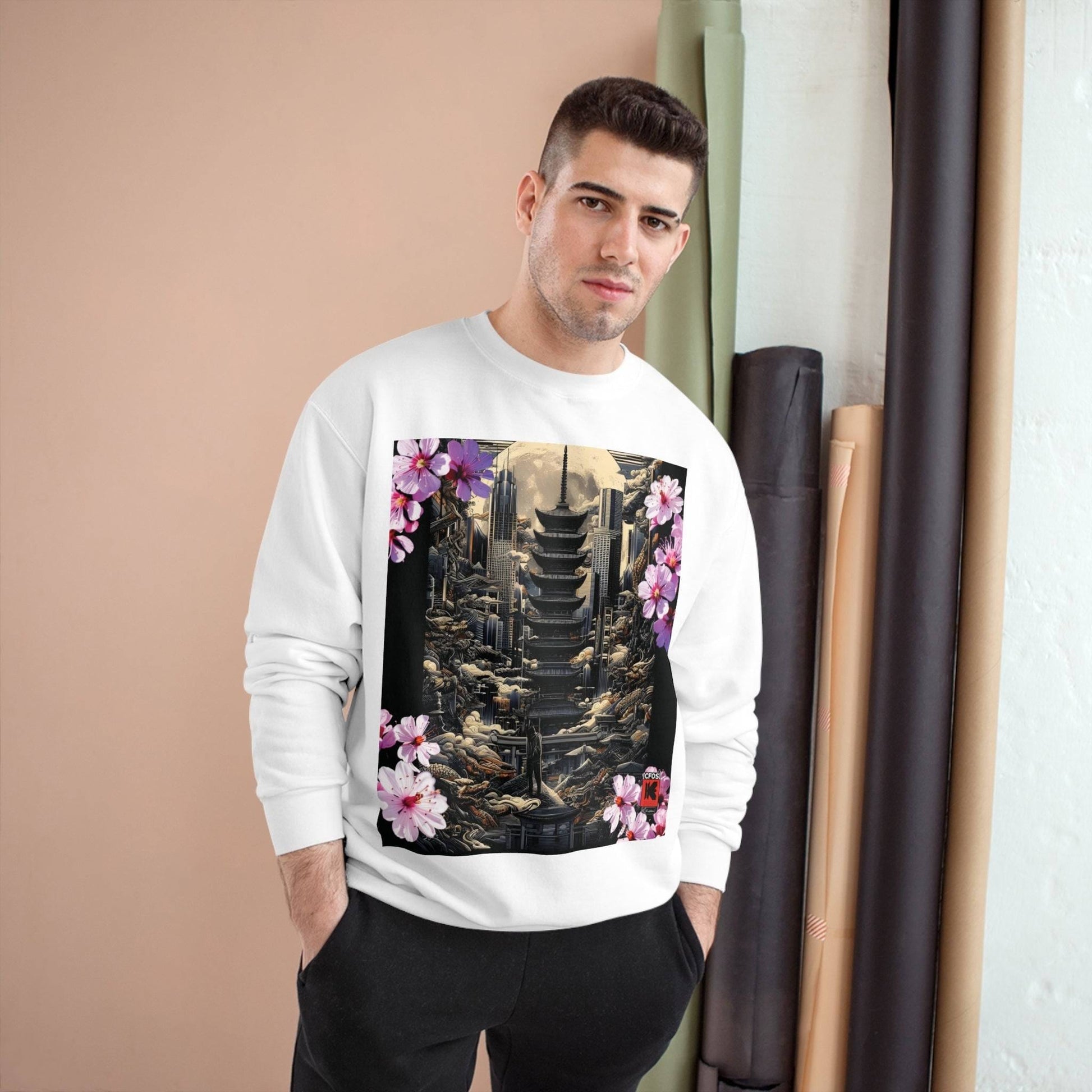 Printify Sweatshirt Cherry Blossom