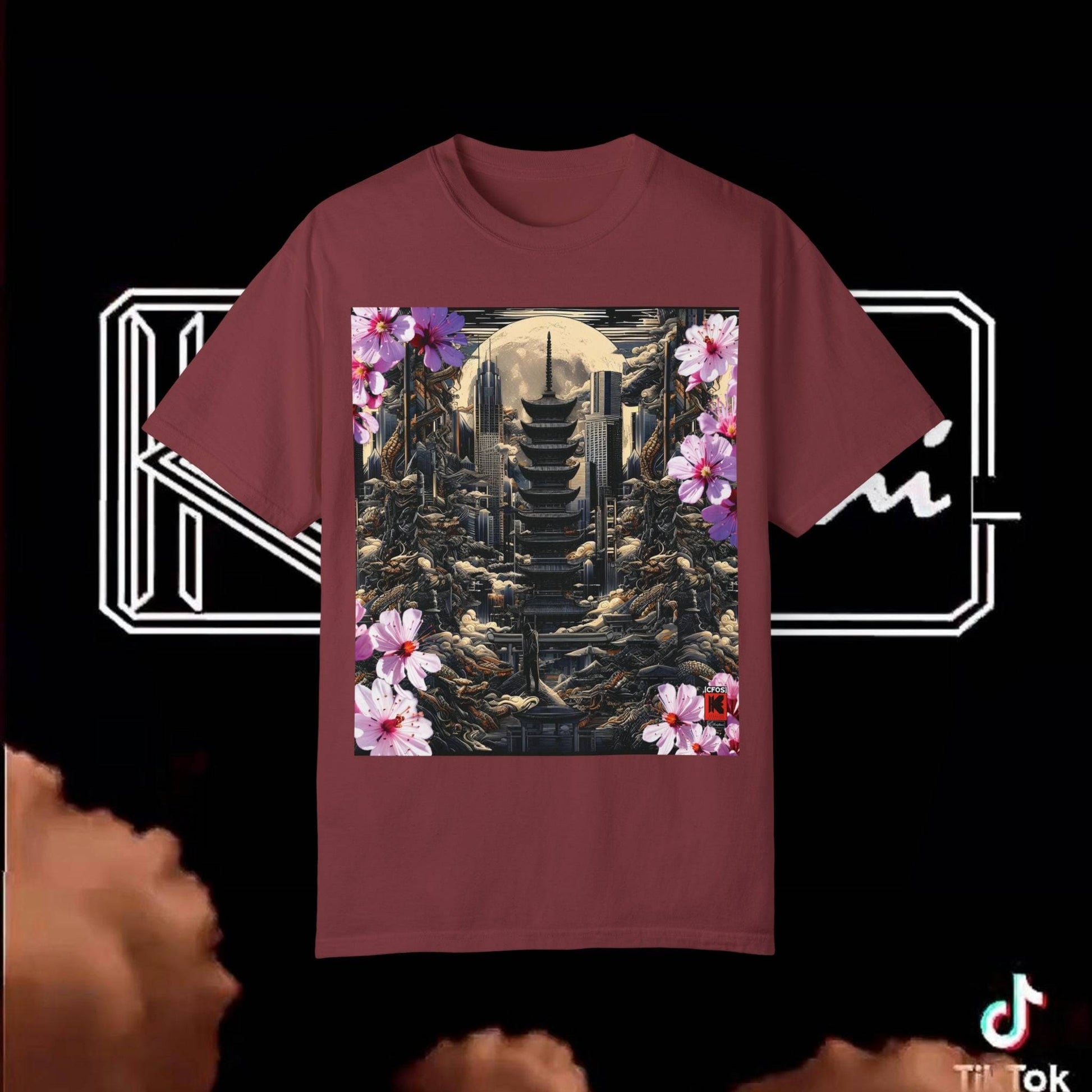 Printify T-Shirt Chili / S Cherry Blossom COTTON T-SHIRT 31878043301903561811