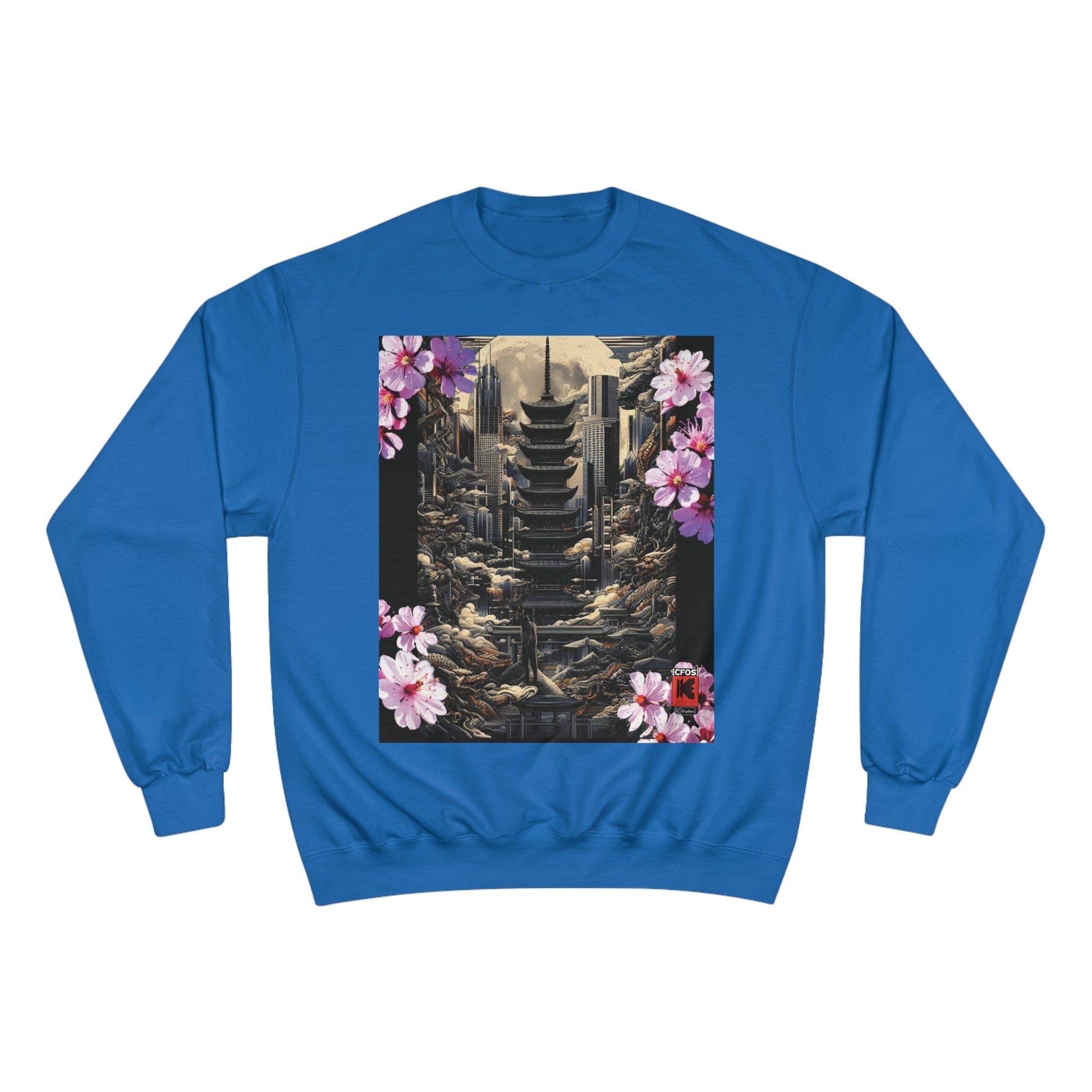 Printify Sweatshirt Royal Blue / S Cherry Blossom 16771478504893365148