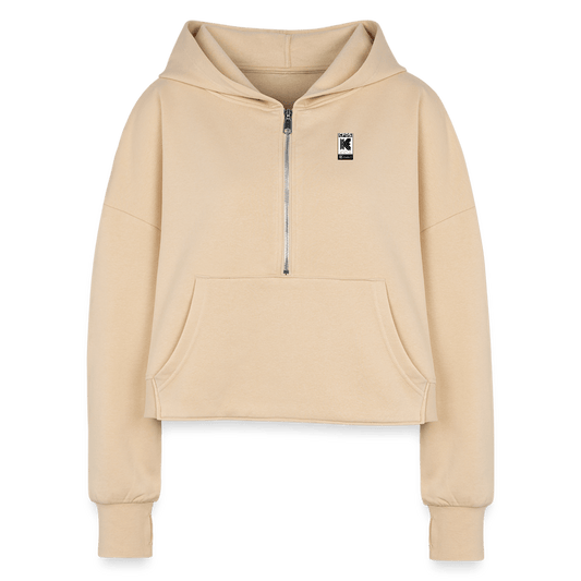 SPOD Women's Half Zip Cropped Hoodie nude / S/M Women's Half Zip Cropped Hoodie 1065038344-P2421A218S171