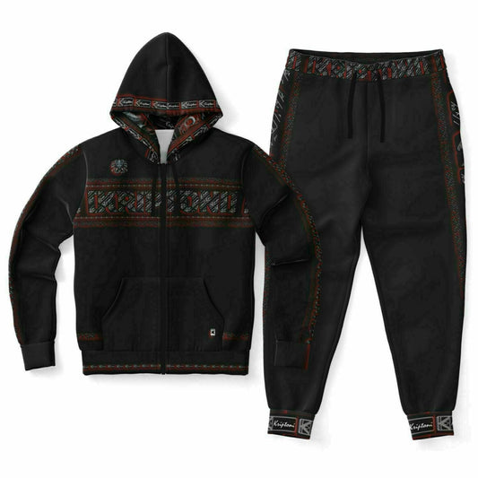 Subliminator Fashion Ziphoodie & Jogger - AOP [KHG] BLACK-OUT Fashion Ziphoodie & Jogger - AOP copy